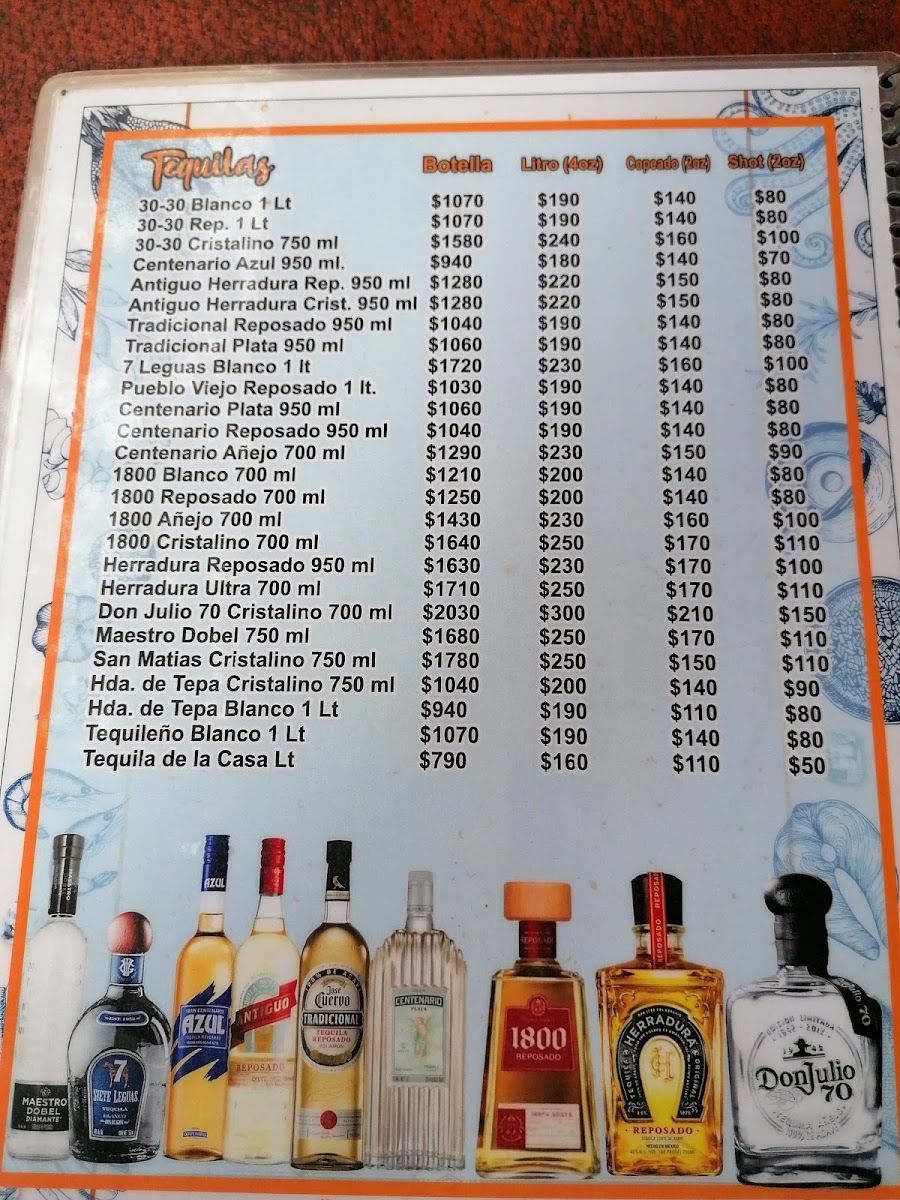 Cantaritos “El compa Gera” Menu - Image 1